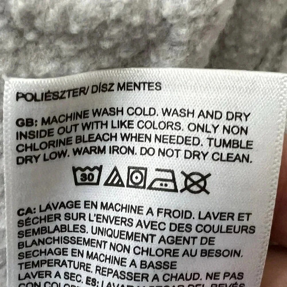 The North Face Women’s Garment Dye Half Zip Hoodie Size Small Dusty Periwinkle - Picture 10 of 10